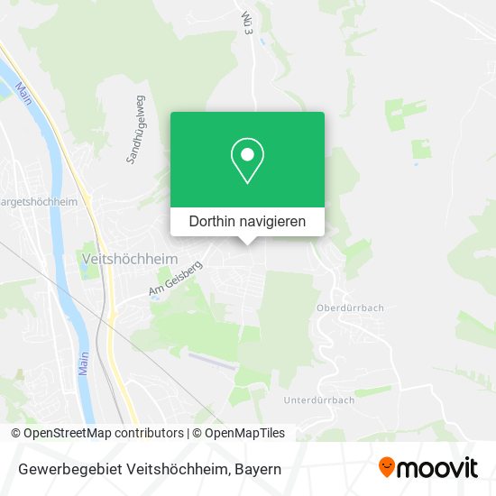 Gewerbegebiet Veitshöchheim Karte