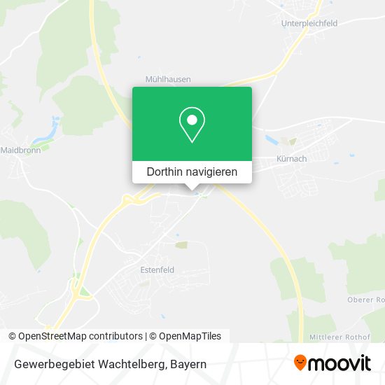 Gewerbegebiet Wachtelberg Karte