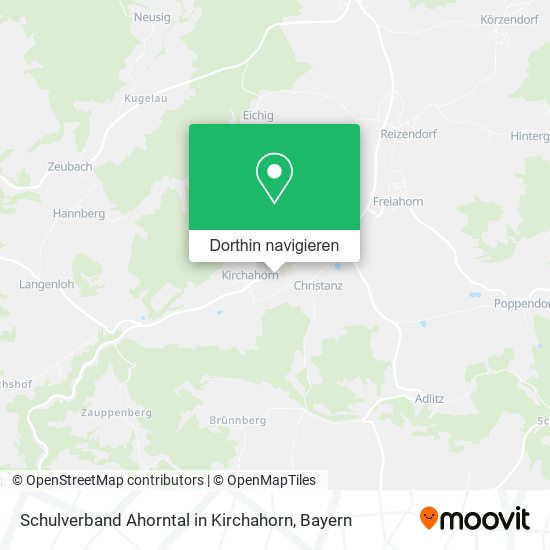 Schulverband Ahorntal in Kirchahorn Karte