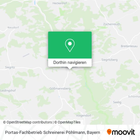 Portas-Fachbetrieb Schreinerei Pöhlmann Karte