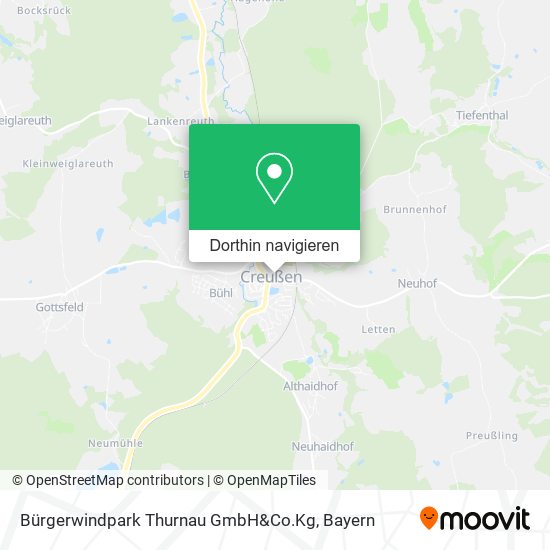 Bürgerwindpark Thurnau GmbH&Co.Kg Karte