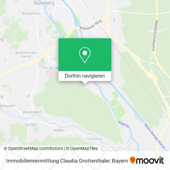 Immobilienvermittlung Claudia Grottenthaler Karte