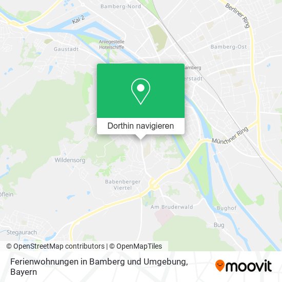 Ferienwohnungen in Bamberg und Umgebung Karte