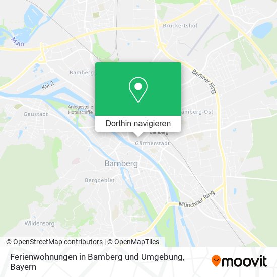 Ferienwohnungen in Bamberg und Umgebung Karte