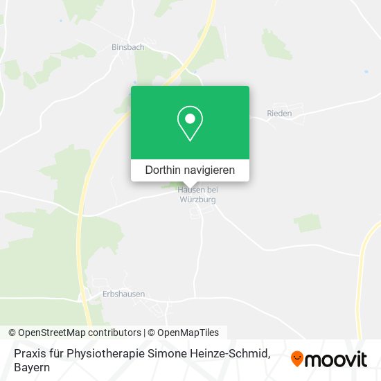 Praxis für Physiotherapie Simone Heinze-Schmid Karte