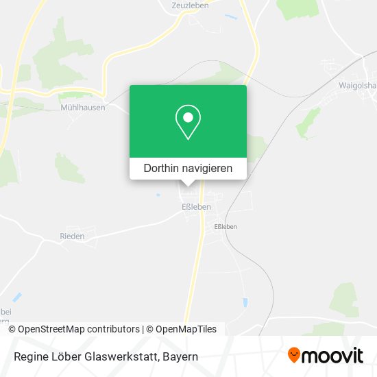 Regine Löber Glaswerkstatt Karte
