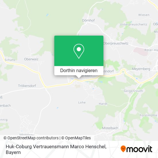 Huk-Coburg Vertrauensmann Marco Henschel Karte