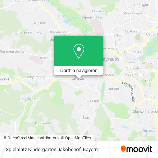Spielplatz Kindergarten Jakobshof Karte