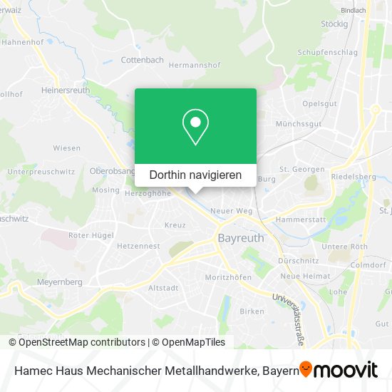 Hamec Haus Mechanischer Metallhandwerke Karte