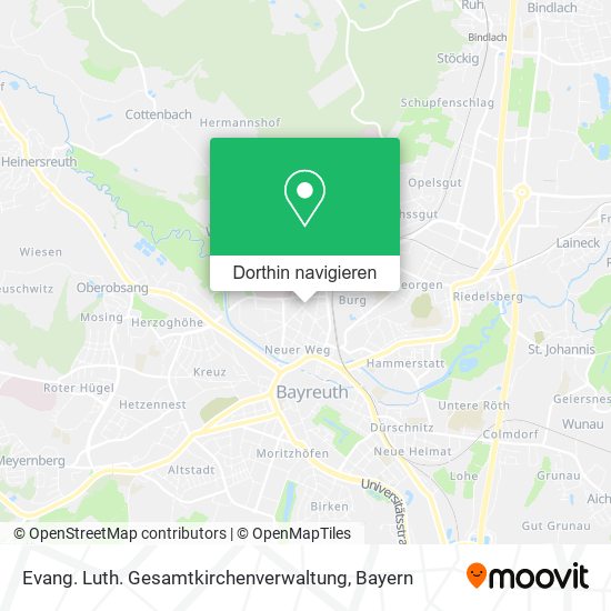 Evang. Luth. Gesamtkirchenverwaltung Karte