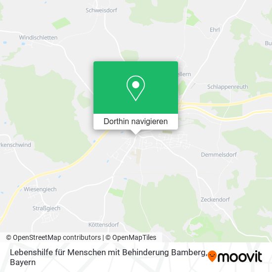 Lebenshilfe für Menschen mit Behinderung Bamberg Karte
