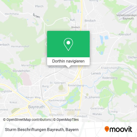 Sturm Beschriftungen Bayreuth Karte