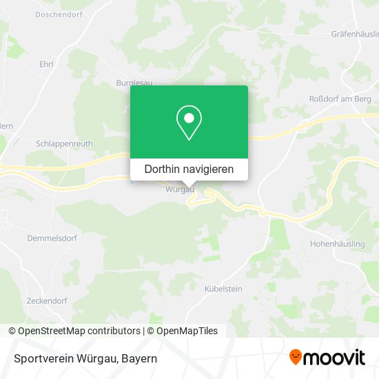 Sportverein Würgau Karte