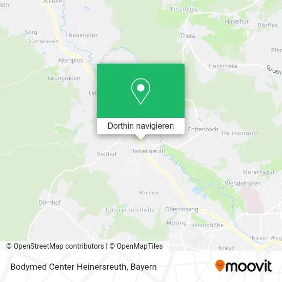 Bodymed Center Heinersreuth Karte