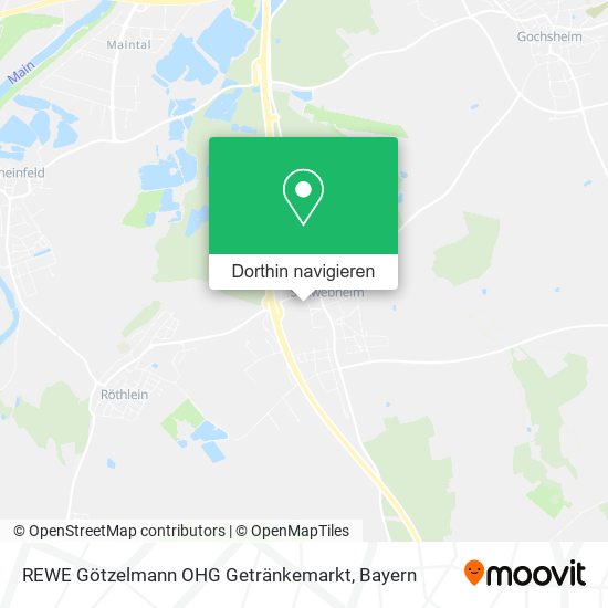 REWE Götzelmann OHG Getränkemarkt Karte