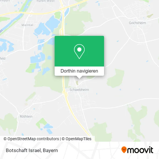 Botschaft Israel Karte