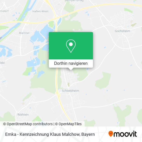 Emka - Kennzeichnung Klaus Malchow Karte