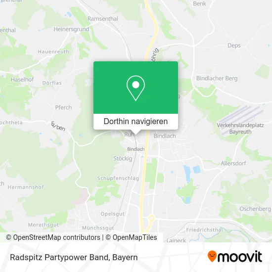 Radspitz Partypower Band Karte