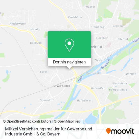 Mützel Versicherungsmakler für Gewerbe und Industrie GmbH & Co Karte