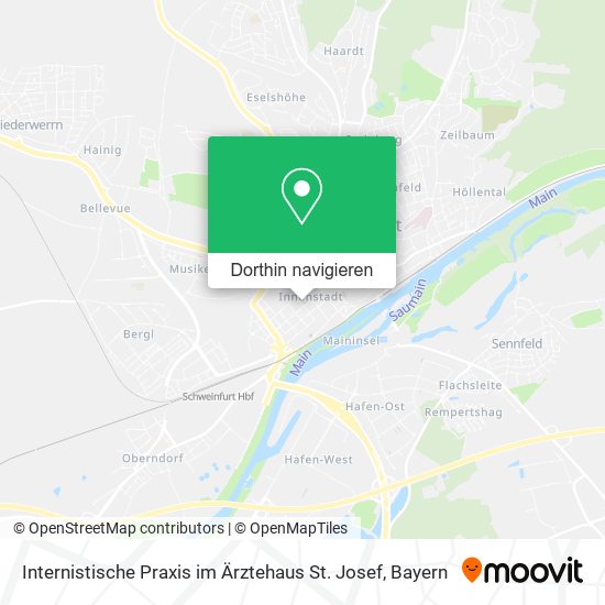 Internistische Praxis im Ärztehaus St. Josef Karte