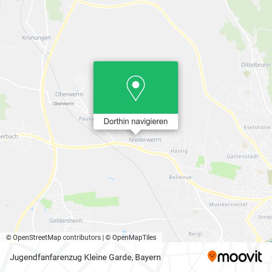 Jugendfanfarenzug Kleine Garde Karte