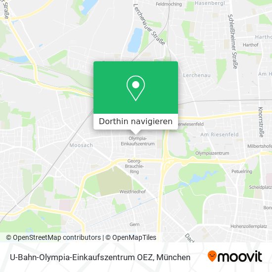 U-Bahn-Olympia-Einkaufszentrum OEZ Karte