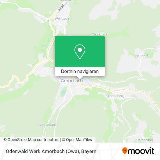 Odenwald Werk Amorbach (Owa) Karte