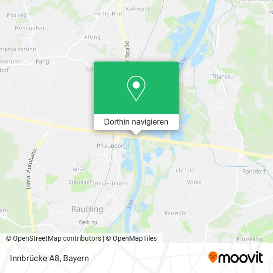Innbrücke A8 Karte