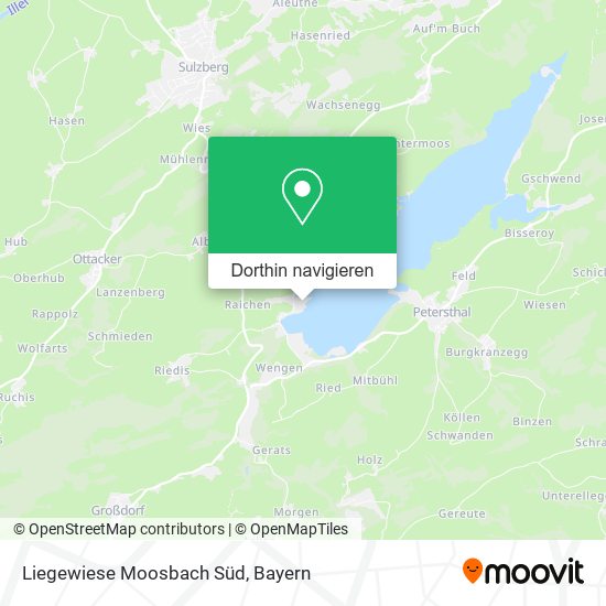 Liegewiese Moosbach Süd Karte