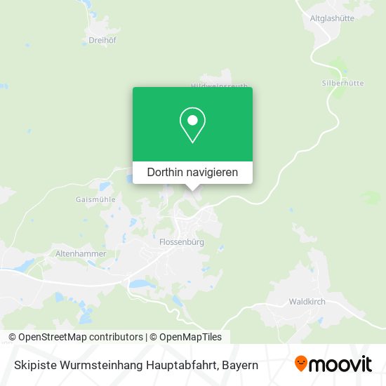 Skipiste Wurmsteinhang Hauptabfahrt Karte