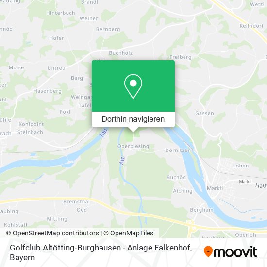 Golfclub Altötting-Burghausen - Anlage Falkenhof Karte