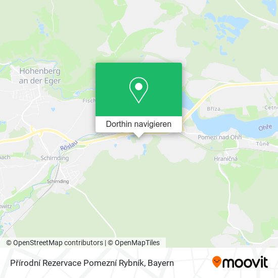Přírodní Rezervace Pomezní Rybník Karte