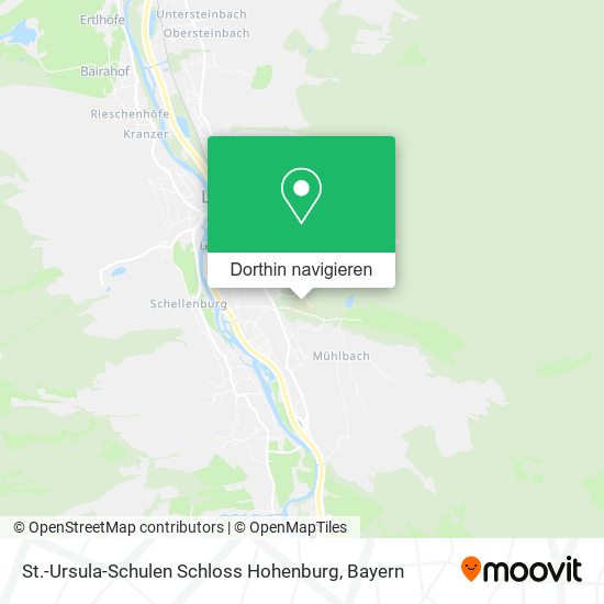 St.-Ursula-Schulen Schloss Hohenburg Karte