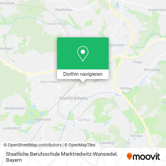 Staatliche Berufsschule Marktredwitz-Wunsiedel Karte