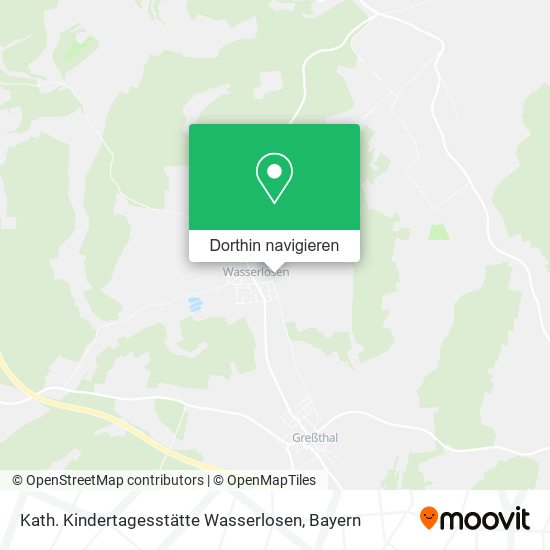 Kath. Kindertagesstätte Wasserlosen Karte