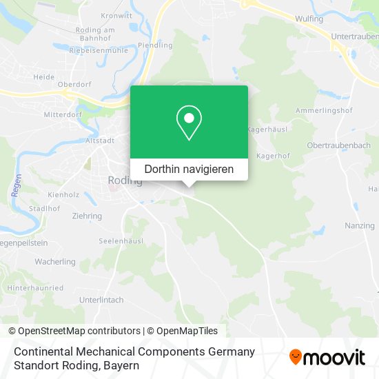 Continental Mechanical Components Germany Standort Roding Karte