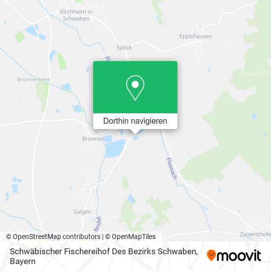 Schwäbischer Fischereihof Des Bezirks Schwaben Karte