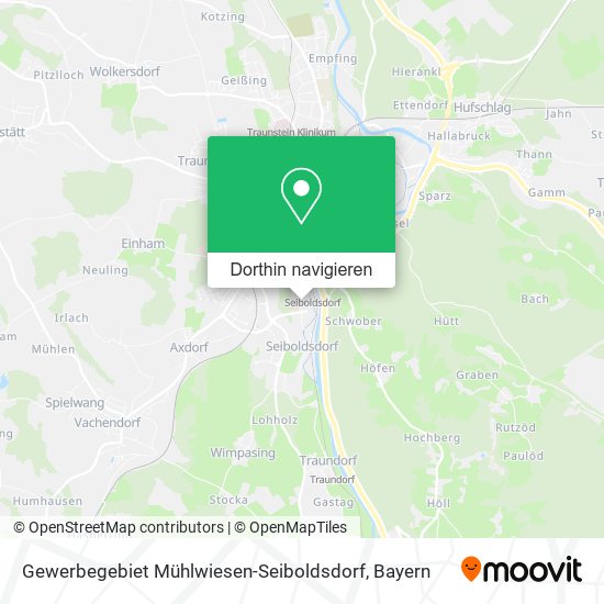Gewerbegebiet Mühlwiesen-Seiboldsdorf Karte