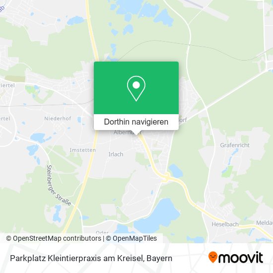 Parkplatz Kleintierpraxis am Kreisel Karte