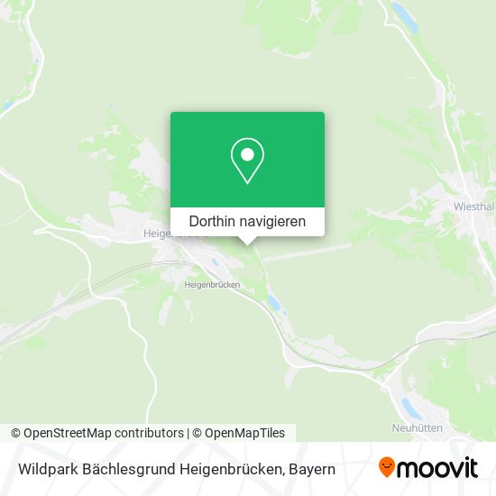 Wildpark Bächlesgrund Heigenbrücken Karte