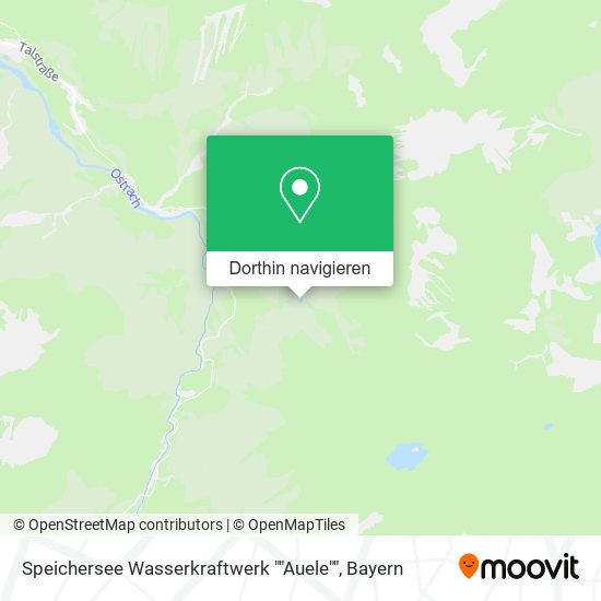 Speichersee Wasserkraftwerk ""Auele"" Karte