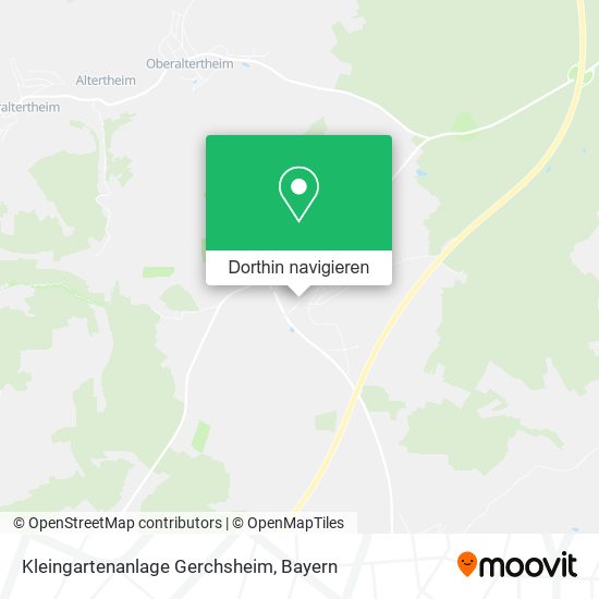 Kleingartenanlage Gerchsheim Karte