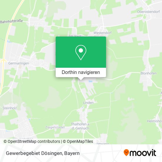 Gewerbegebiet Dösingen Karte