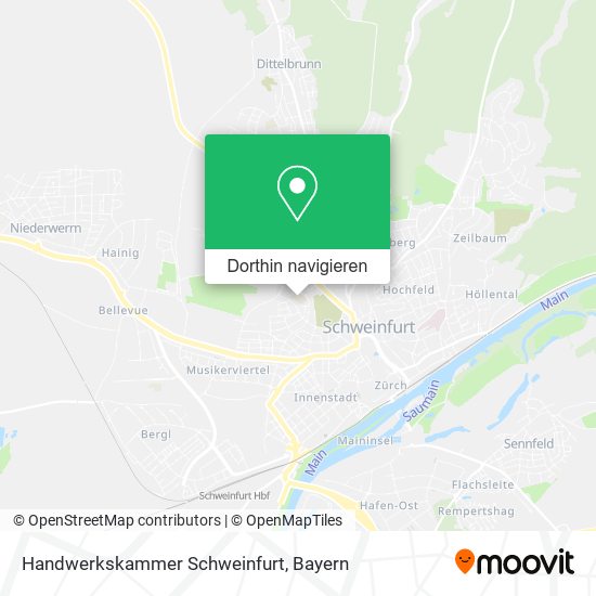 Handwerkskammer Schweinfurt Karte