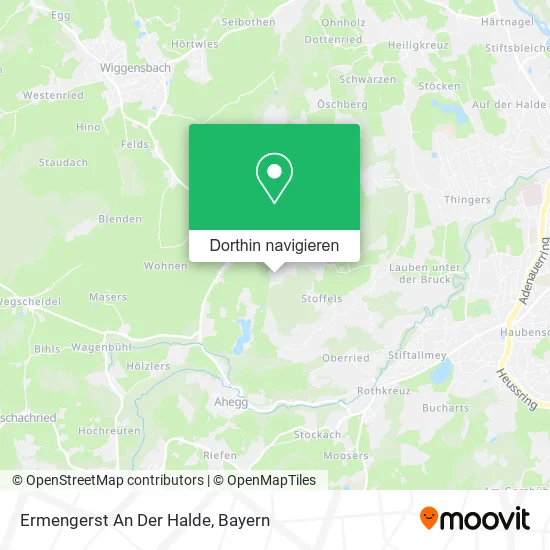 Ermengerst An Der Halde Karte
