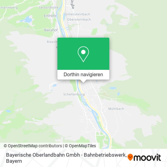 Bayerische Oberlandbahn Gmbh - Bahnbetriebswerk Karte