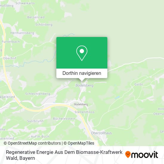 Regenerative Energie Aus Dem Biomasse-Kraftwerk Wald Karte
