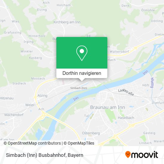 Simbach (Inn) Busbahnhof Karte