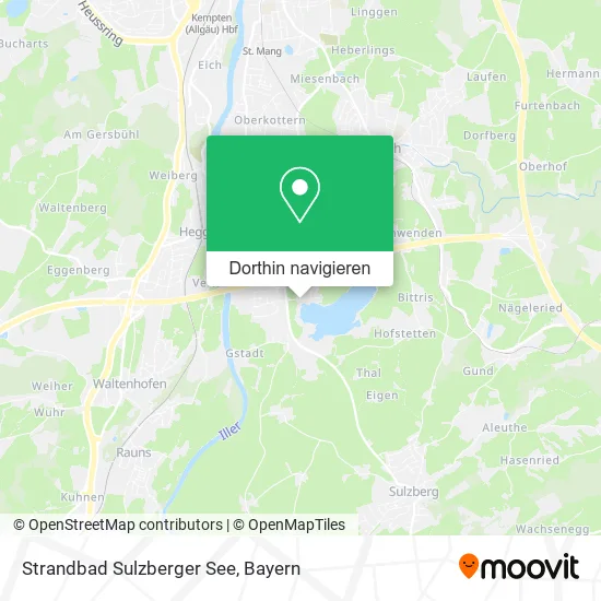 Strandbad Sulzberger See Karte