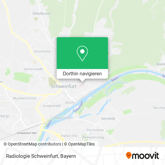 Radiologie Schweinfurt Karte